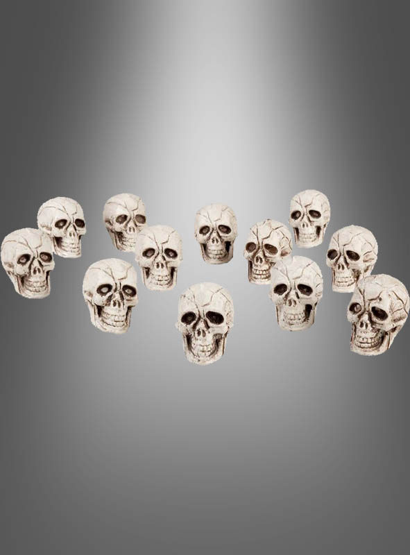 Artikelbild 1 des Artikels “12 Totenschädel 4x3cm Totenkopf “