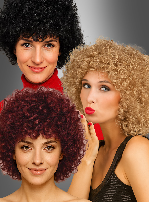 Product image 1 of the product “Curly Wig Women 80s Permanent Wave ”