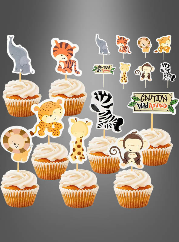 Product image 1 of the product “24 party pickers zoo animals ”