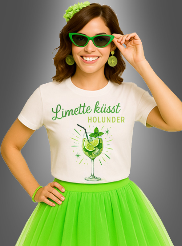 Artikelbild 1 des Artikels “Cocktail T-Shirt Limette küsst Holunder “