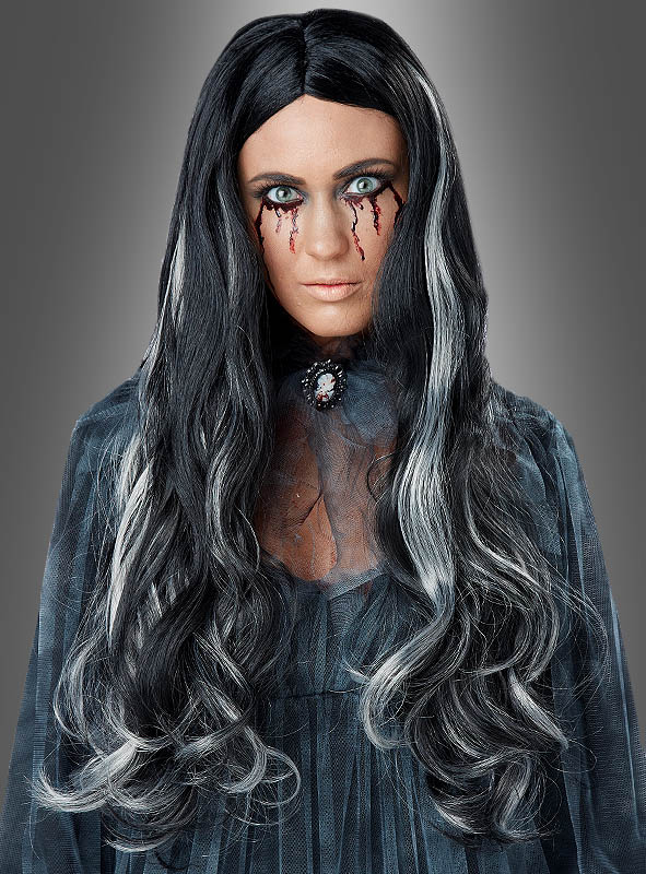 Product image 1 of the product “Bloody Mary Long Hair Wig black grey ”