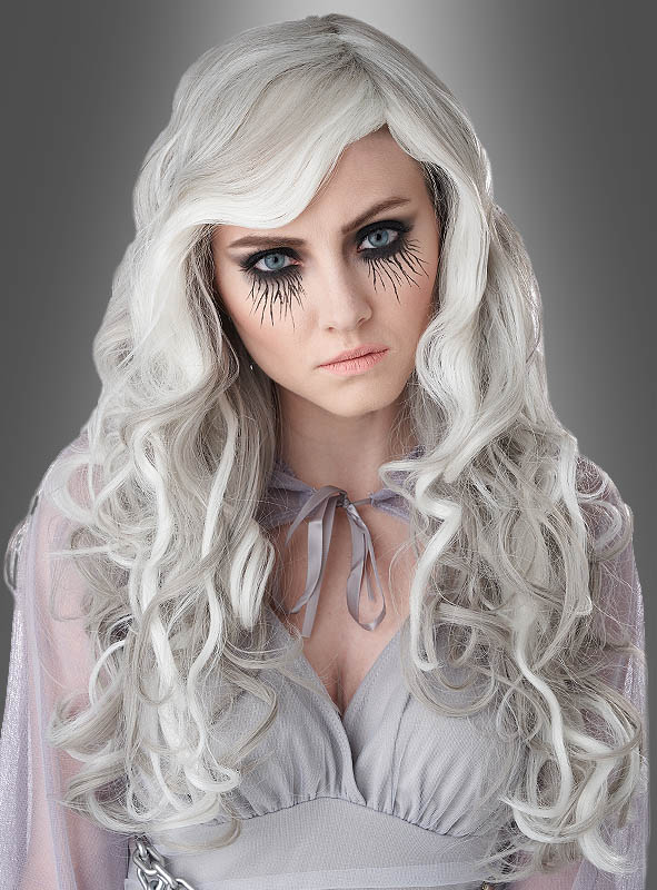 Product image 1 of the product “Glow in the Dark Ghost Wig ”