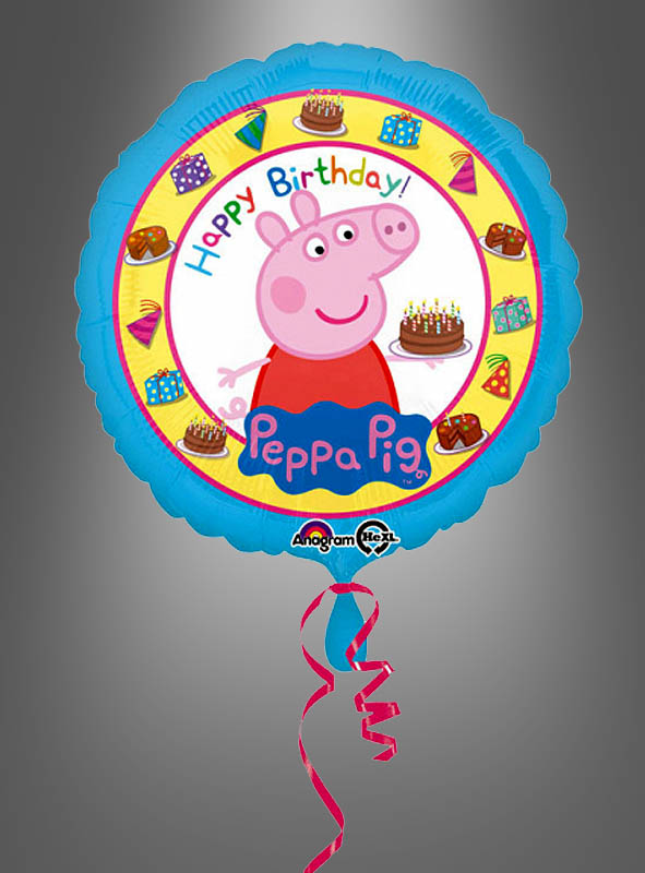 Product image 1 of the product “Peppa Pig Happy Birthday Foil Balloon 43 cm ”
