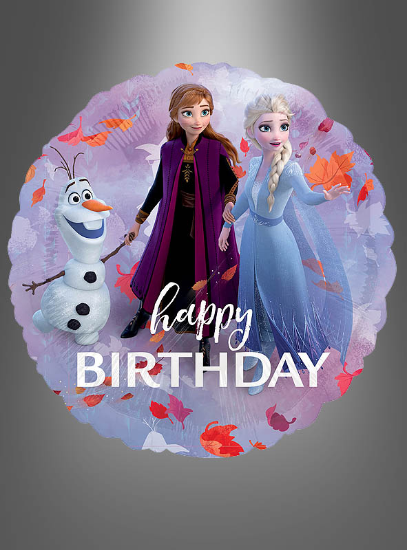 Product image 1 of the product “Frozen II Foil Balloon Happy Birthday ”