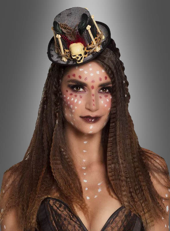 Product image 1 of the product “Mini Top Hat with Skull Voodoo ”