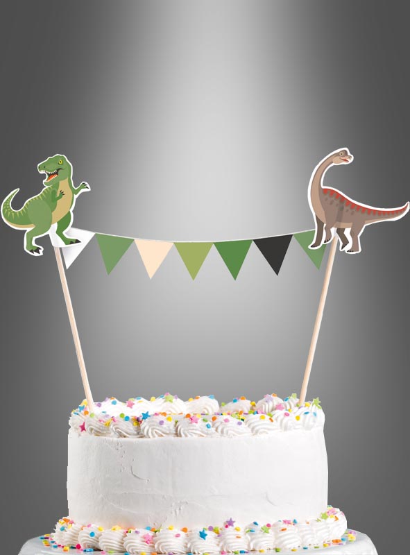 Product image 1 of the product “Dino cake decoration banner 15x20cm ”
