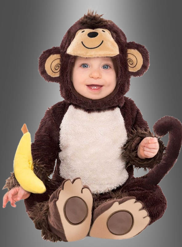 Artikelbild 1 des Artikels “Freches Äffchen Baby Kostüm mit Rassel “