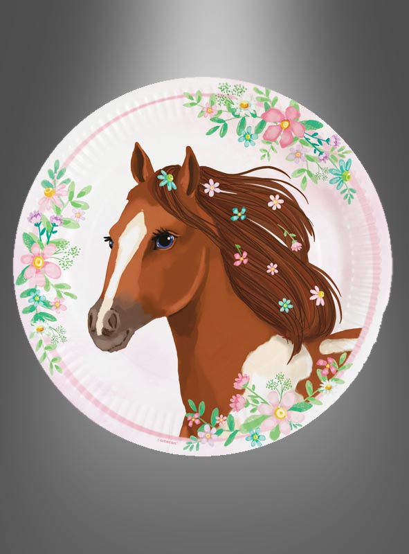 Product image 1 of the product “Paper Plate with Horse Head Motif ”