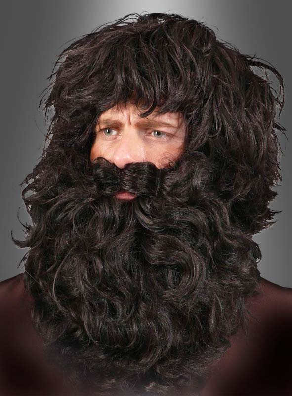 Product image 1 of the product “Deluxe Brown Beard Set with Wig ”