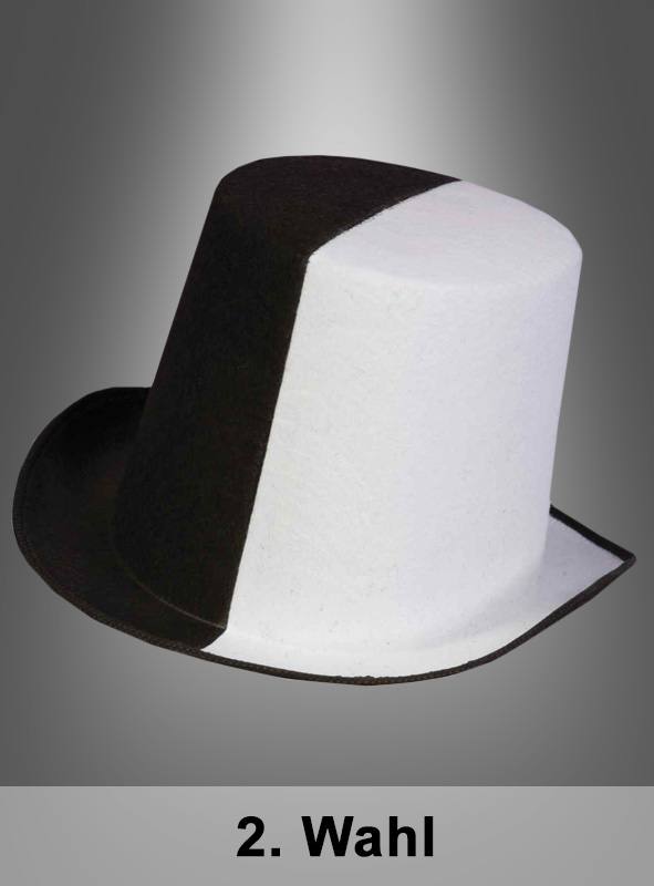 Product image 1 of the product “2. Chance Black and White Top Hat ”
