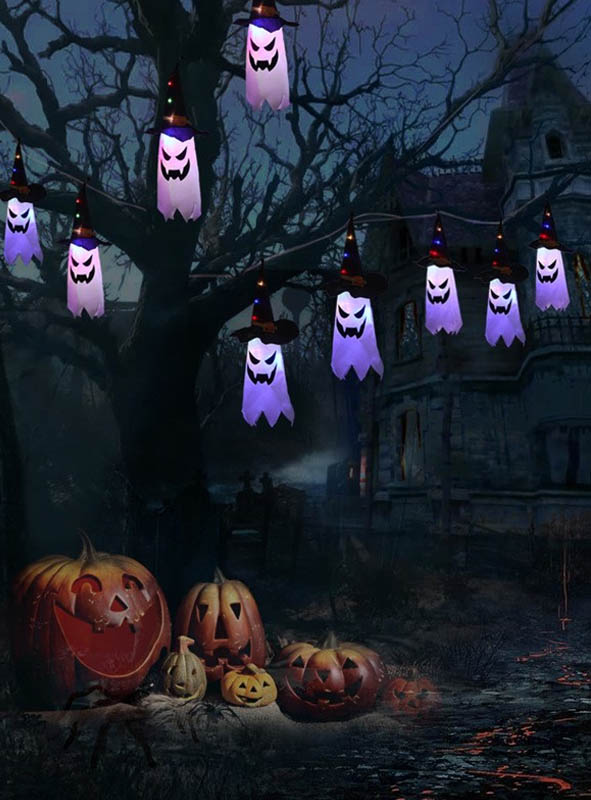 Artikelbild 2 des Artikels “Halloween Girlande 280cm mit LED Kürbis oder Gespenst “