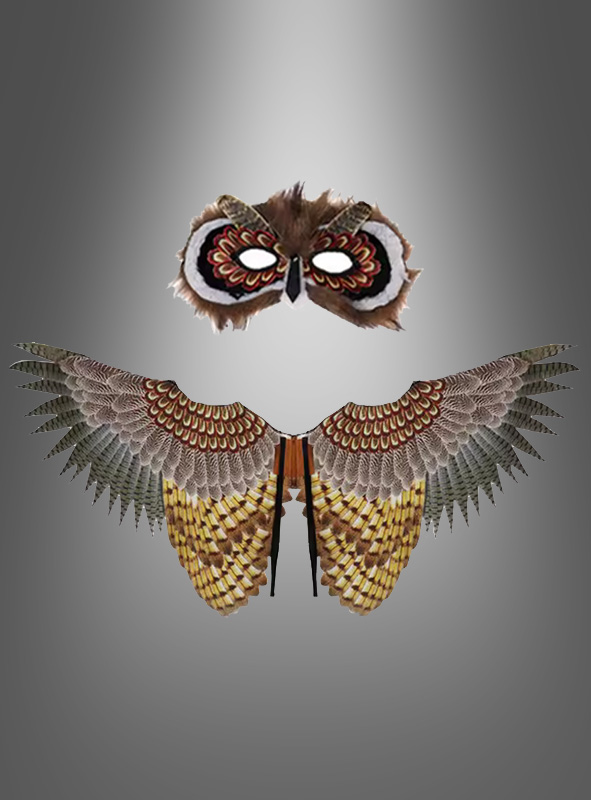 Artikelbild 2 des Artikels “Eulenflügel mit Maske für Vogelkostüm “