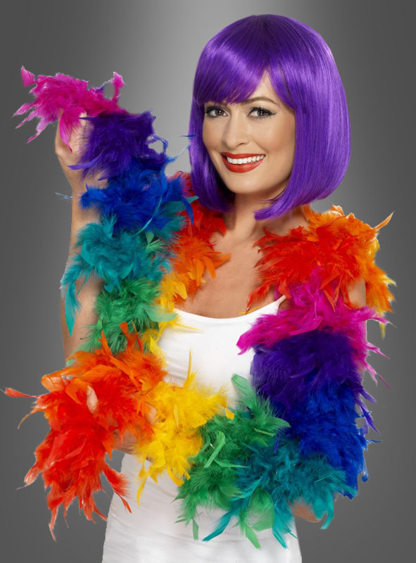 Artikelbild 2 des Artikels “Bunte Federboa Regenbogenfarben 190 cm “