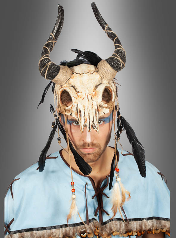 Artikelbild 2 des Artikels “Stier Skelett Maske mit Hörner “