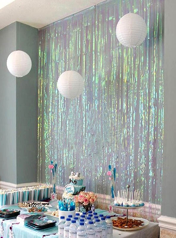 Artikelbild 2 des Artikels “Lametta Vorhang 200-250cm Deko Hintergrund “