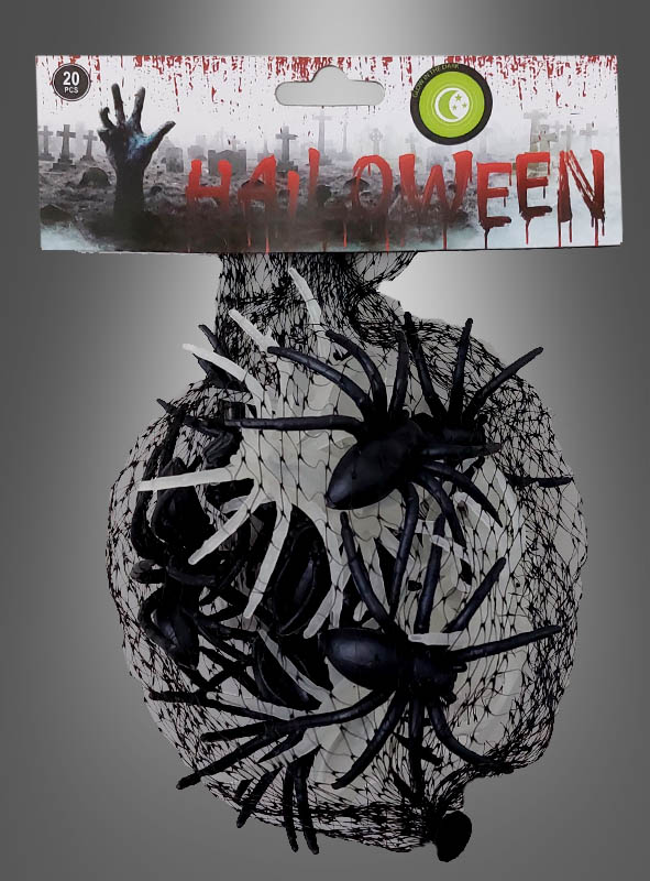 Artikelbild 2 des Artikels “20er Pack Spinnen 6cm Halloween Deko “