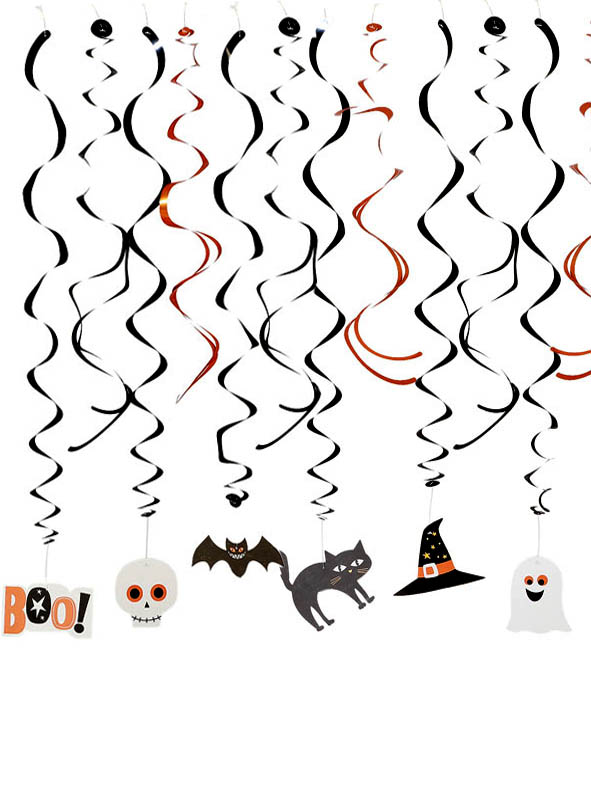 Artikelbild 2 des Artikels “Halloween Girlande Swirl metallic 12er Pack “