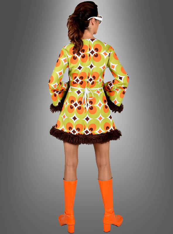 Artikelbild 2 des Artikels “70er Retrokleid Damen grün-braun “