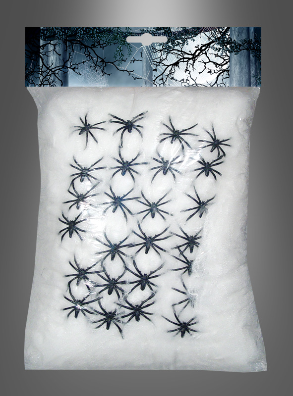 Artikelbild 2 des Artikels “Spinnenweben Großpack 500g mit Spinnen “