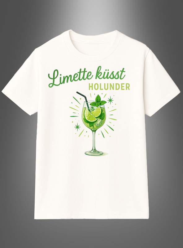 Artikelbild 2 des Artikels “Cocktail T-Shirt Limette küsst Holunder “