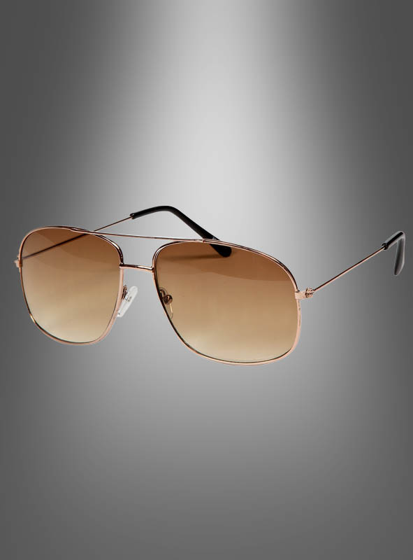 Product image 2 of the product “Brown Retro Sun Glasses 70s Party ”