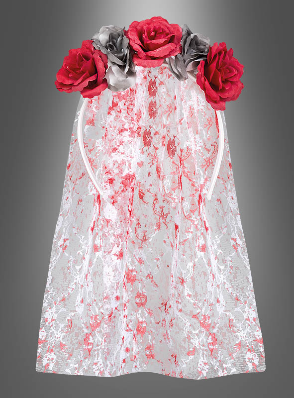 Product image 2 of the product “Horror Bride Tiara with Veil ”