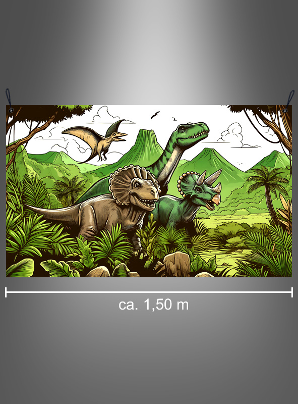 Product image 2 of the product “Dinosaur Fabric Deco 90x150cm for Kids ”