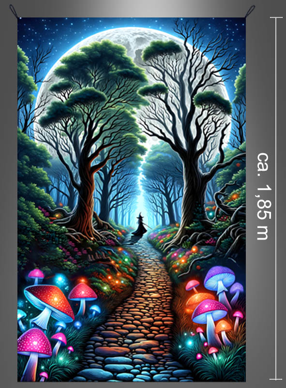 Artikelbild 2 des Artikels “Magischer Zauberwald UV Fotowand 120x185cm waschbar “