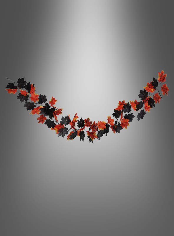 Artikelbild 2 des Artikels “Herbstblätter Girlande 200cm orange-schwarz “