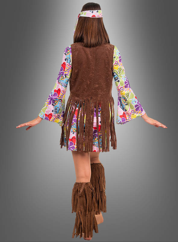 Product image 2 of the product “Hippie Flower Dress with Fringe Vest ”