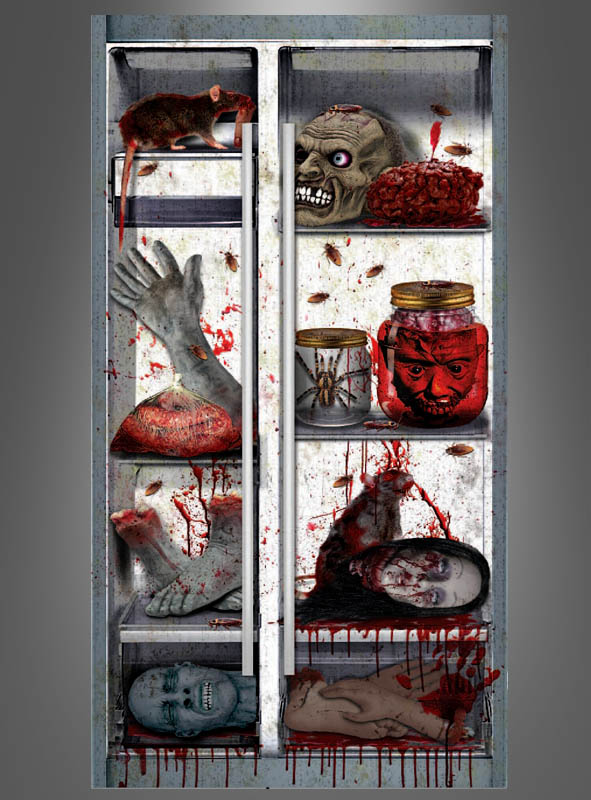 Artikelbild 2 des Artikels “Kühlschrank Halloween Dekoration 76 x 160 cm “