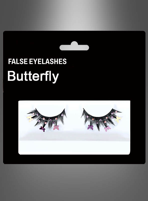 Artikelbild 2 des Artikels “Schmetterling Wimpern mit Strasssteinen “