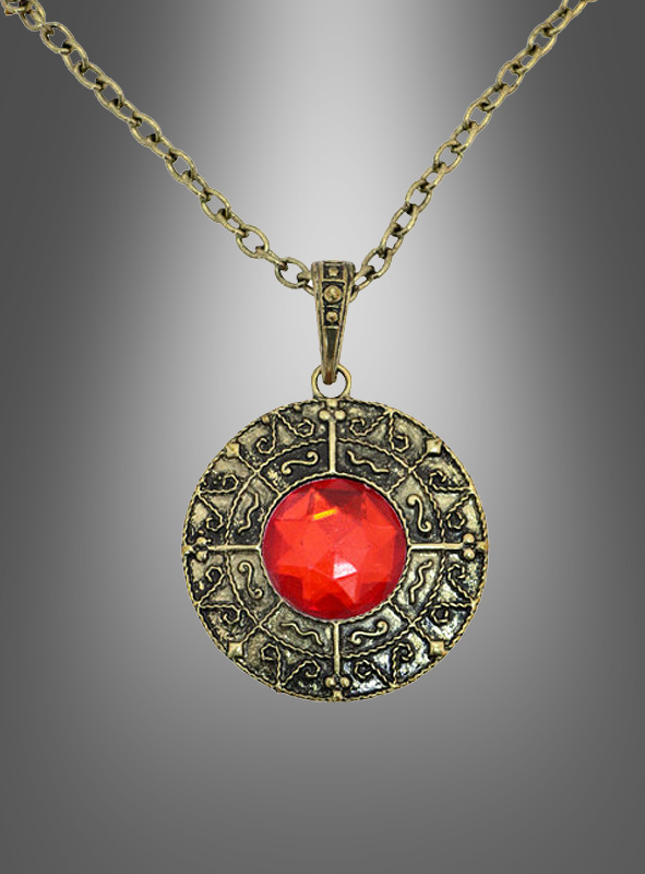 Product image 2 of the product “Magical Amulet Necklace with red Stone ”