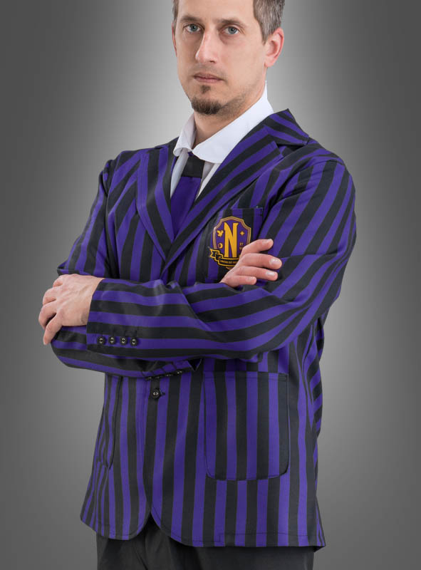 Artikelbild 2 des Artikels “Wednesday Herren Schuluniform Schwarz Lila “