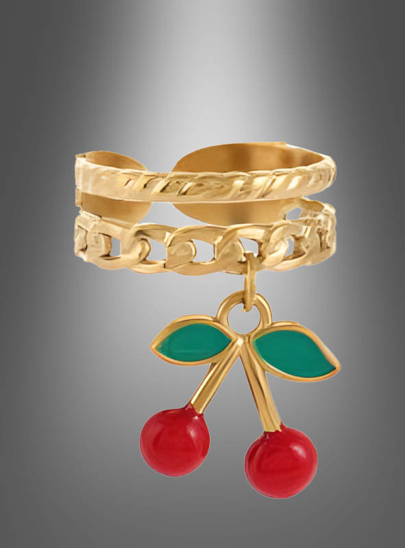 Artikelbild 2 des Artikels “Dangle Ring mit Kirschen “