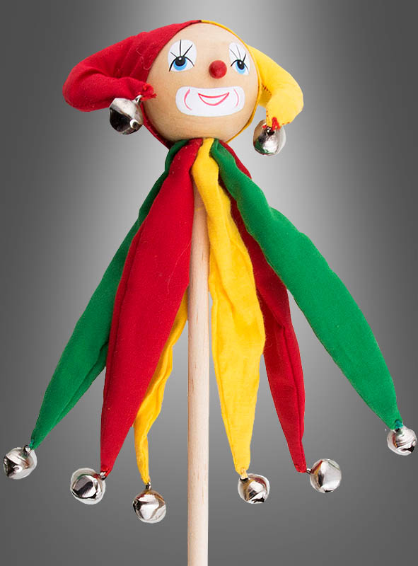 Artikelbild 2 des Artikels “Hofnarr Stab 60cm mit Schellen “