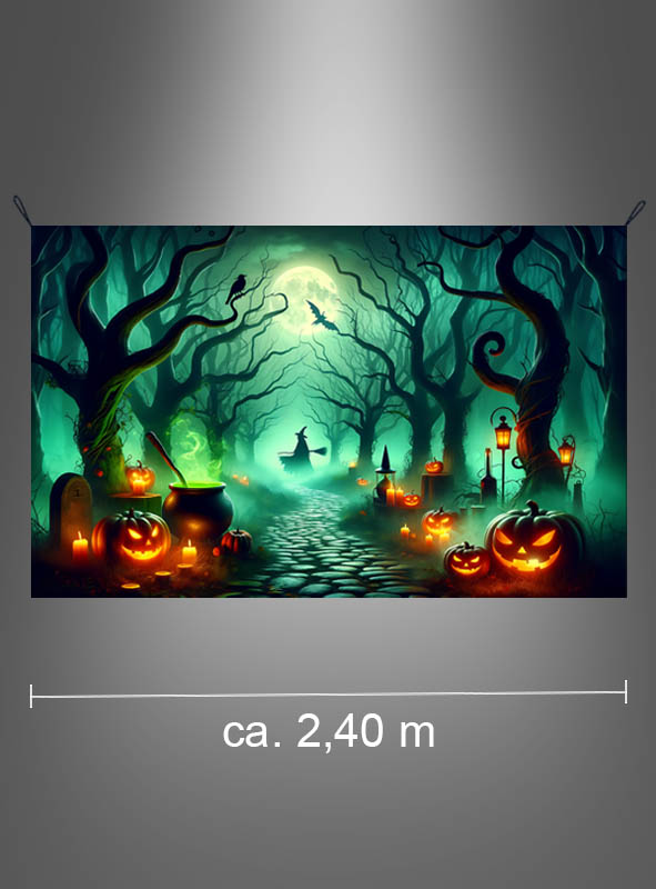 Artikelbild 2 des Artikels “Verfluchter Hexenwald 150x240cm Fotohintergrund waschbar “