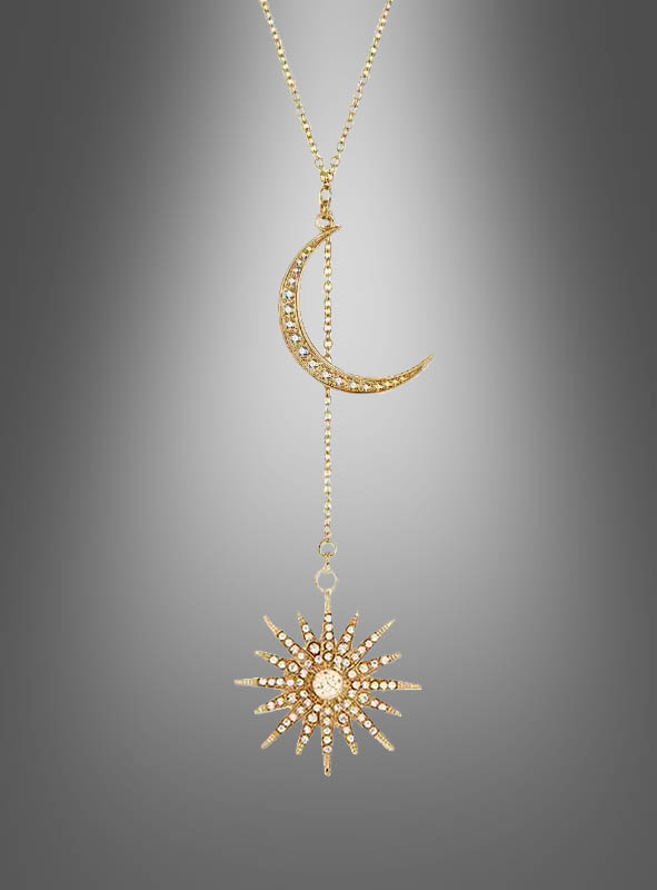 Artikelbild 2 des Artikels “Halskette Sonne und Mond goldfarben “