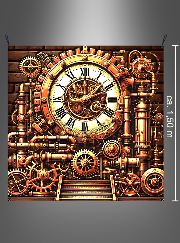 Product image 2 of the product “Steampunk Clock Wall Decoration 150x150cm ”