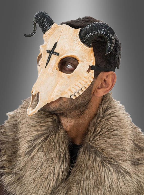 Artikelbild 2 des Artikels “Gehörnte Tierschädel Halbmaske “