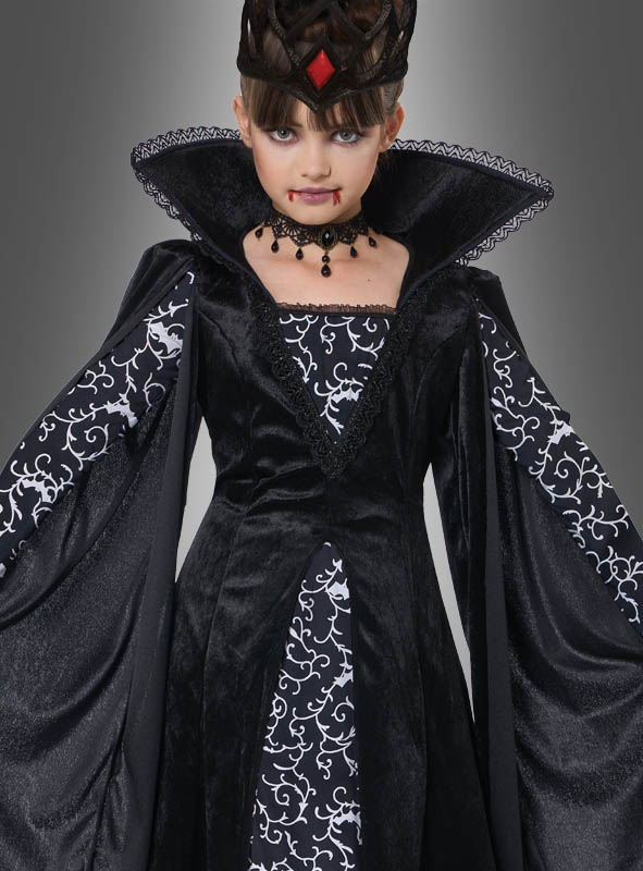 Product image 2 of the product “Black Vampire Queen Lina Childrens Costume ”