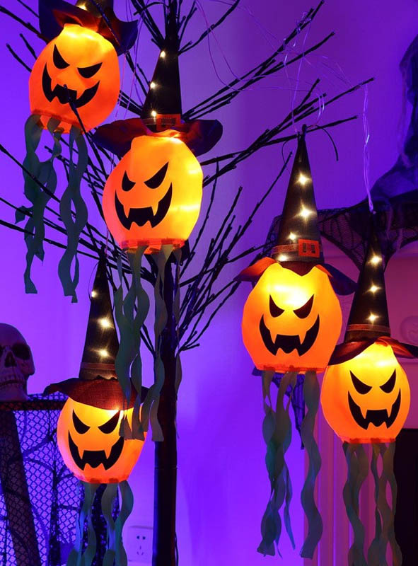 Artikelbild 3 des Artikels “Halloween Girlande 280cm mit LED Kürbis oder Gespenst “