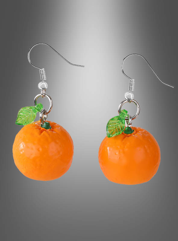 Product image 3 of the product “Orange Earrings Slice or whole Fruit ”