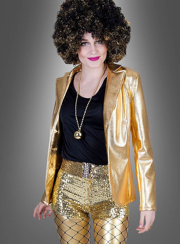 Product image 3 of the product “Disco Fever Metallic Jacket gold or silver ”